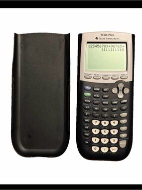 TI-84 Plus Graphing Calculator - Texas Instruments - Tested + Cover